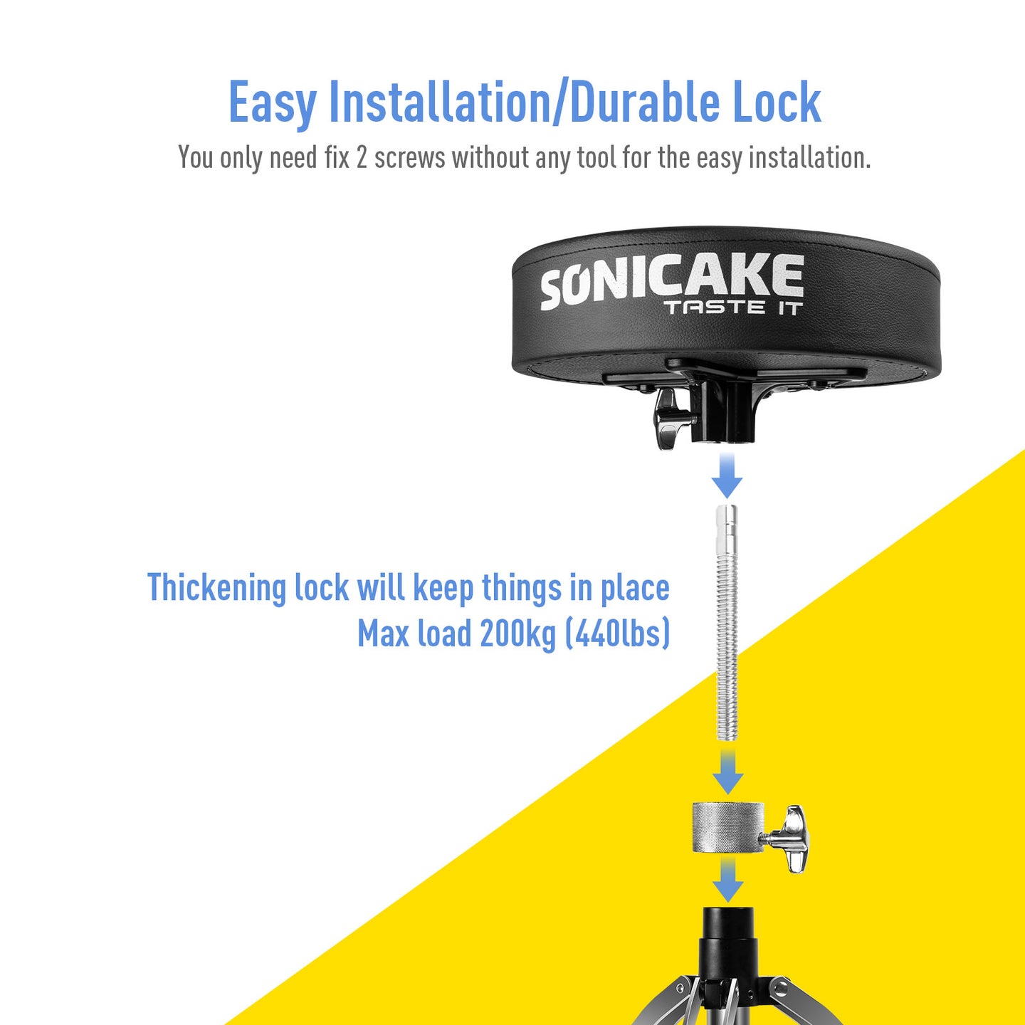 Heavy Duty Drum Throne - Sonicake