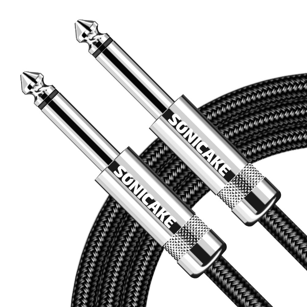 Instrument Cable (10ft/3m, Straight to Straight, Black) - Sonicake