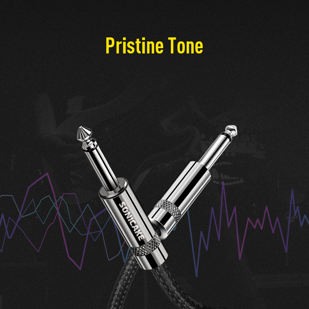 Instrument Cable (10ft/3m, Straight to Straight, Black) - Sonicake