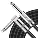 Instrument Cable (20ft/6m, Right Angle to Straight, Black) - Sonicake