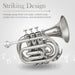 Bb Pocket Trumpet Brass Nickel - Sonicake
