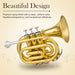 Bb Pocket Trumpet Brass Gold - Sonicake