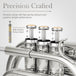 Bb Pocket Trumpet Brass Nickel - Sonicake