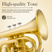 Bb Pocket Trumpet Brass Gold - Sonicake