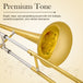 Bb Tenor Slide Trombone Brass Gold - Sonicake