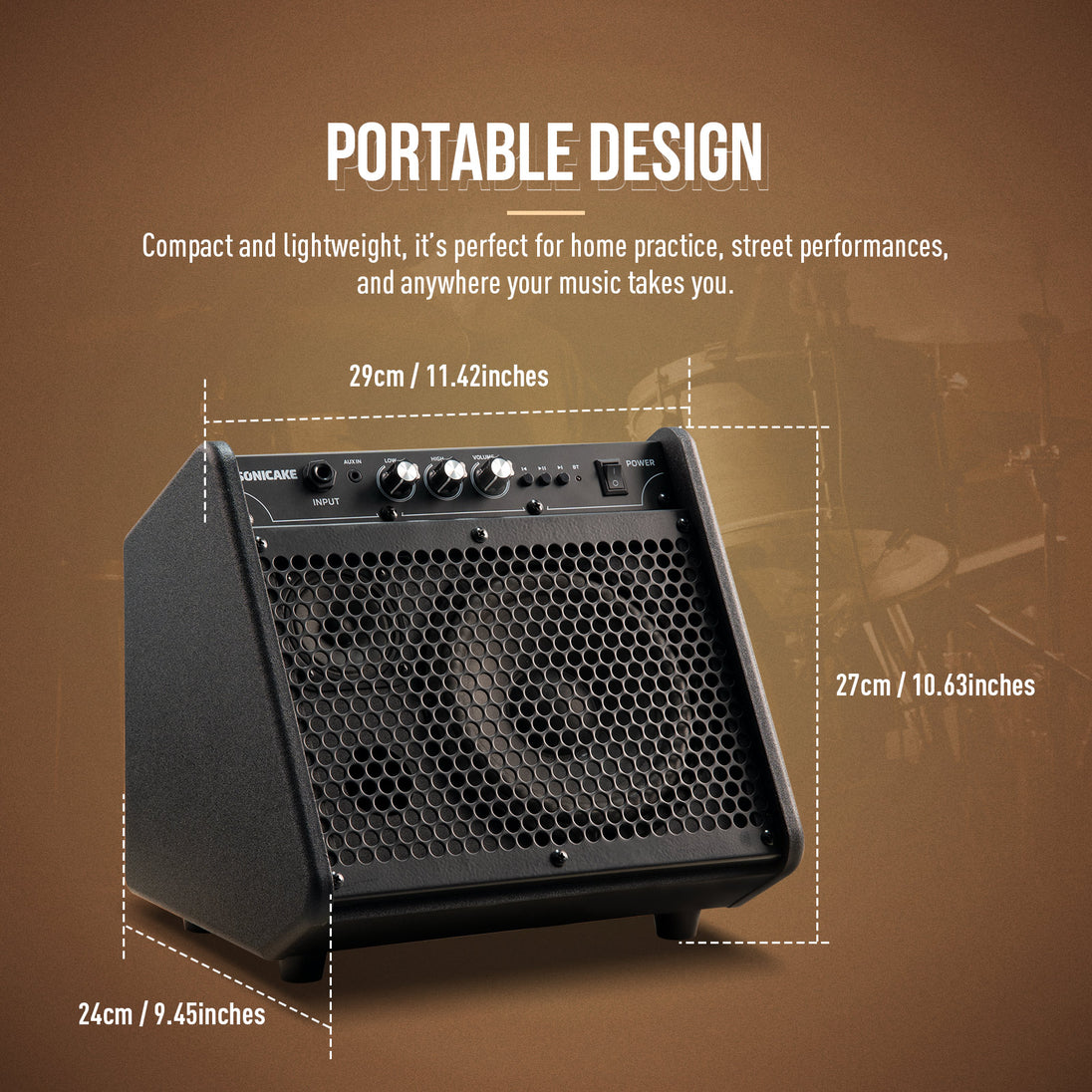 Electric Drum Amplifier 20W - Sonicake