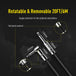 Instrument Cable (20ft/6m, Right Angle to Straight, Black) - Sonicake
