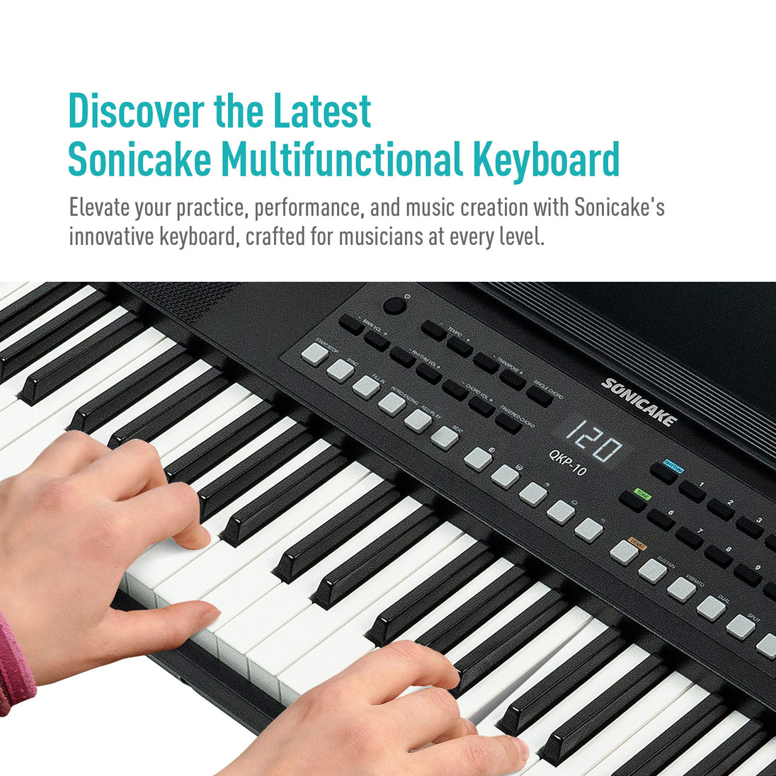 61 KEYS LED ELECTRONIC KEYBOARD - Sonicake