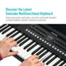 61 KEYS LED ELECTRONIC KEYBOARD - Sonicake