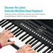 61 KEYS LED ELECTRONIC KEYBOARD - Sonicake