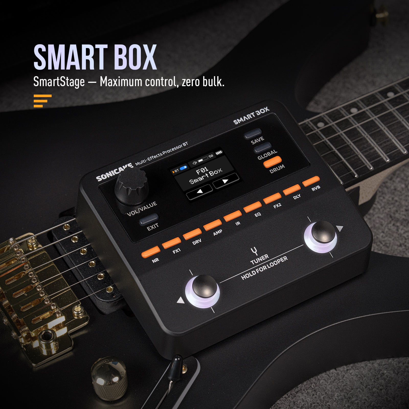 ギター SONICAKE SMART BOX Sonicake Smart Box Compact Multi Effects Processor for Stage (QME-20)