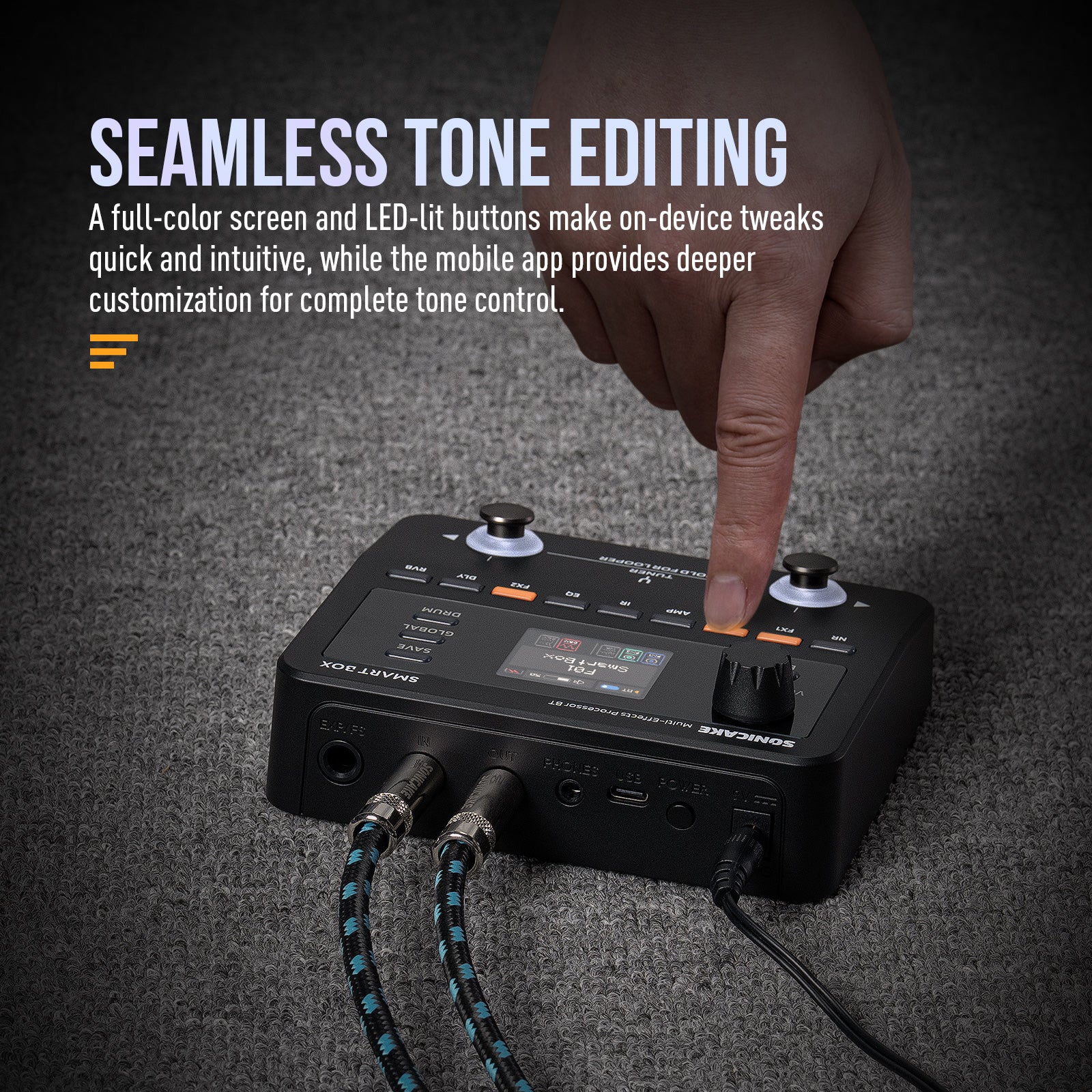 SONICAKE SMARTBOX 動作品 Sonicake Smart Box Compact Multi Effects Processor for Stage (QME-20)