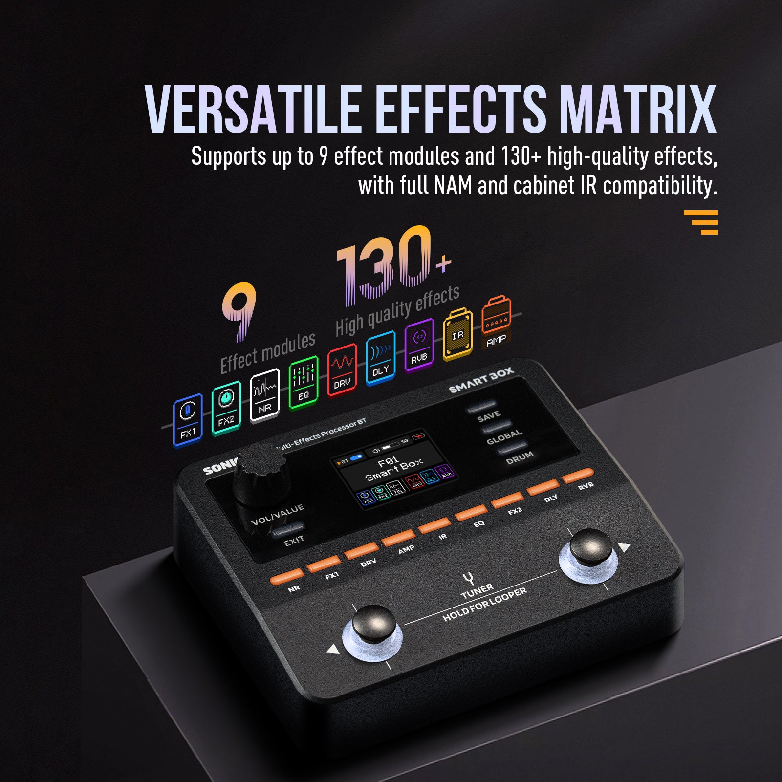 SONICAKE SMARTBOX 動作品 Sonicake Smart Box Compact Multi Effects Processor for Stage (QME-20)