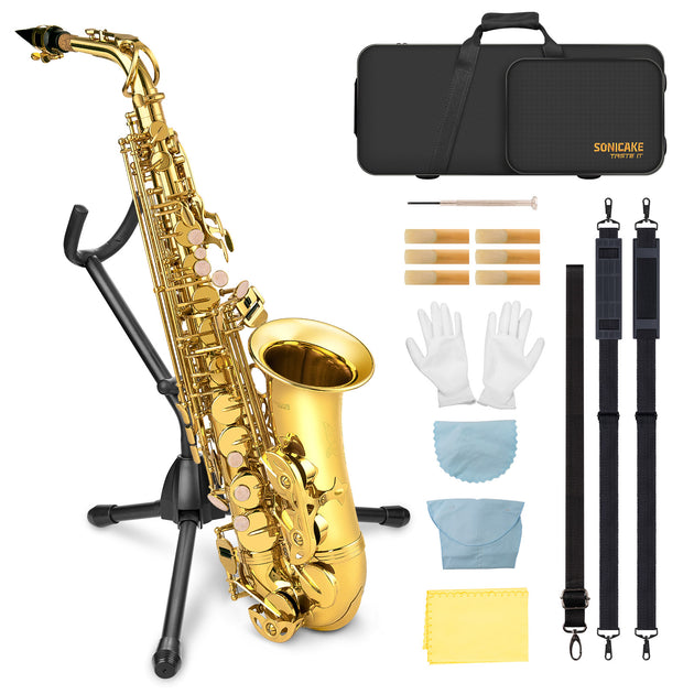 Alto Saxophone E Flat Gold - Sonicake