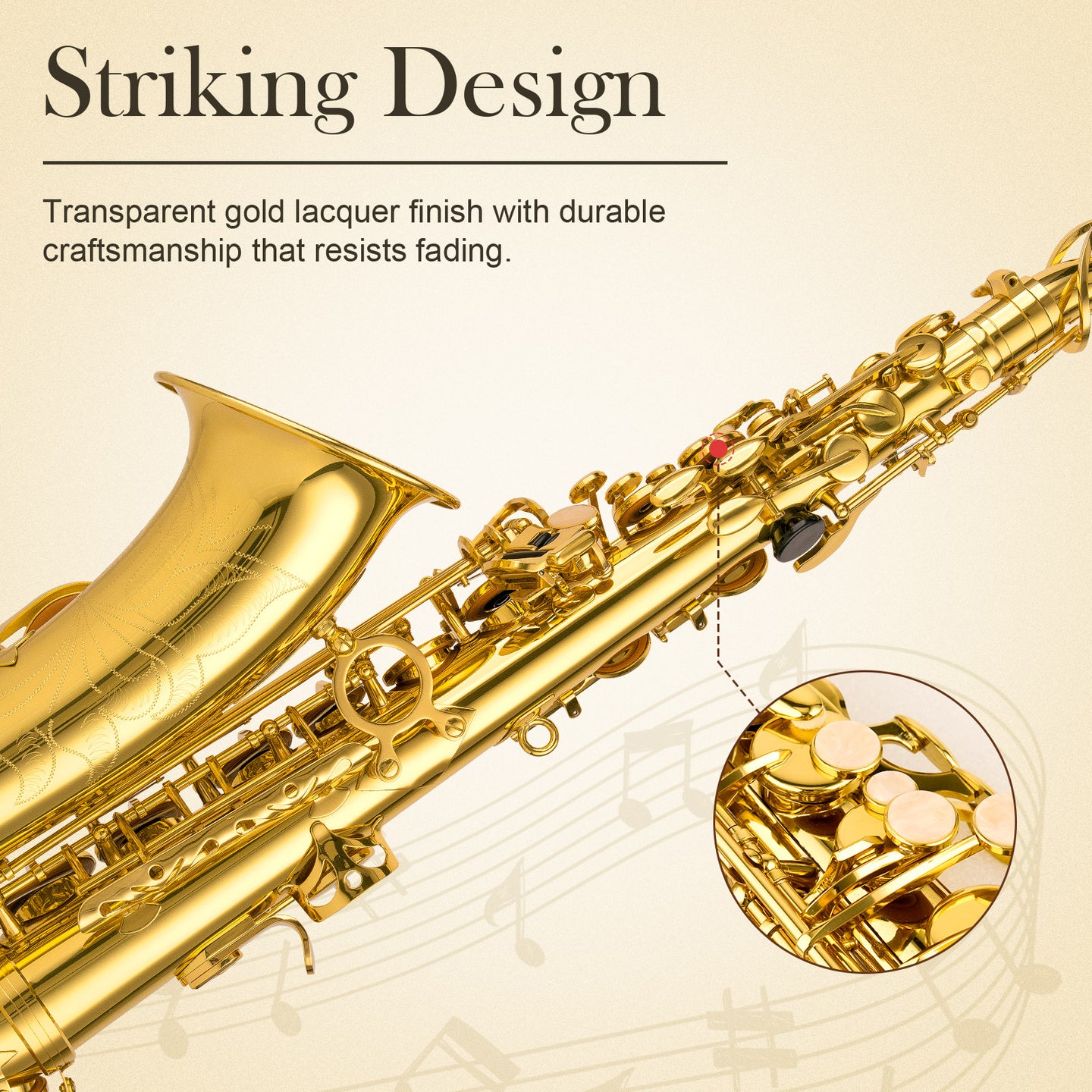 Alto Saxophone E Flat Gold - Sonicake