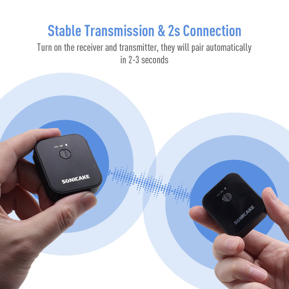 SONICAKE Wireless Lavalier Microphone System - Sonicake