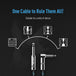 Instrument Cable (10ft/3m, Right Angle to Straight) - Sonicake